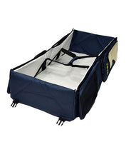 Multi Function Portable Folding Baby Bed Tote Bag - Blue