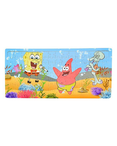 Wooden Jigsaw Puzzle Board Spongebob Characters 120 Pcs