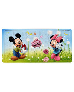 Wooden Jigsaw Puzzle Board Mickey & Minnie Mouse 120 Pcs
