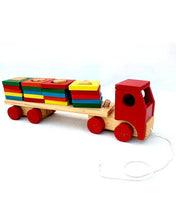 Wooden Shapes Sorter Truck For Kids