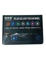 7 Color Waterproof Solar Energy LED Flash Light For Car Rim