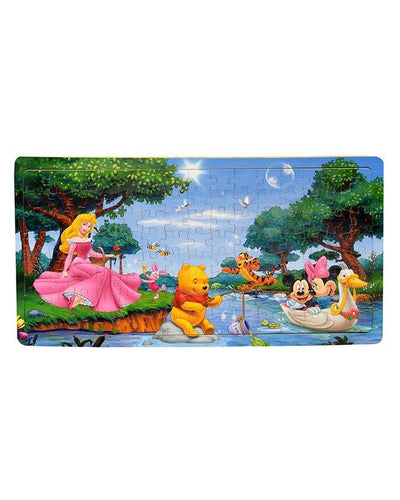 Wooden Jigsaw Puzzle Board Princess Winnie Mickey Mouse 120 Pcs