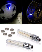 Set of 4 - 7 LED Tyre Motion Sensor Lights For Car,Bike,Cycle - Blue