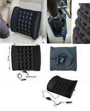 Car Back Seat Massager With Vibrater - Black