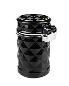 Portable Ashtray Diamond Design For All Cars - Black