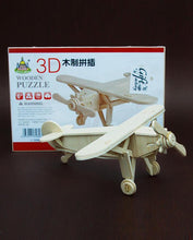 3D Wooden Learning Educational DIY Puzzle For Kids - Airplane