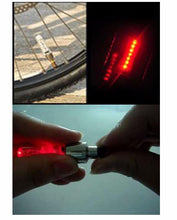 Set of 4 - 7 LED Tyre Motion Sensor Lights For Car,Bike,Cycle - Red
