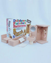 Wooden Dollhouse Furniture - Classic Bathroom