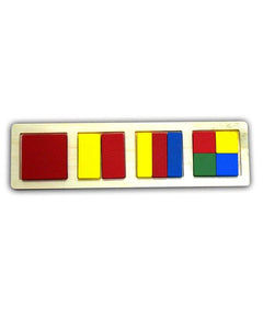 Wooden Square Shapes Block Board