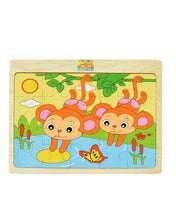 Wooden Monkeys Puzzle Board