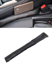 PU Leather Car Seat Gap Leakage Filler Soft Pad - BLACK