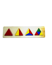 Wooden Triangle Shapes Block Board