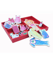 Wooden Doll Dress Board Red