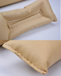 PU Leather Car Seat Gap Leakage Filler Soft Pad - BEIGE