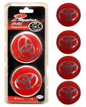 Car Emblem Badge Sticker - Toyota - 56.5mm - Red