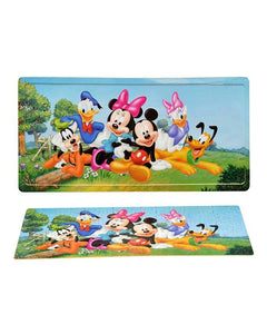Wooden Jigsaw Puzzle Board Mickey & Minnie Mouse Club 120 Pcs