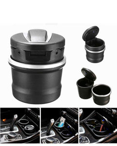 Universal LED Ashtray For All Cars - Black