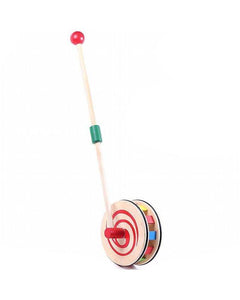 Wooden Push and Pull Toy-Rainbow Circle
