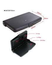 Two Layers Car Cup Holders Folding Table Multi Function Travel Dining Tray