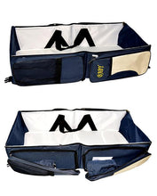 Multi Function Portable Folding Baby Bed Tote Bag - Blue