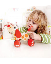 Wooden Puppy Pull Toy