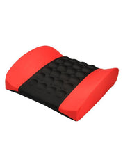 Car Back Seat Massager With Vibrater - Red & Black