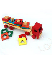 Wooden Shapes Sorter Truck For Kids