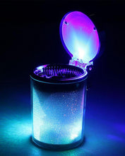 LED Ashtray With Multicolor LED Type-R For All Cars - Silver