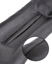 PU Leather Car Seat Gap Leakage Filler Soft Pad - BLACK