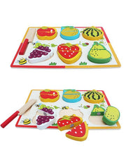 Wooden Fruits Cutting Learning Board For Kids