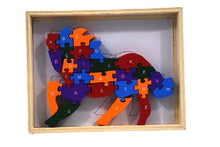 Wooden Puzzle Block ABC & 123 Horse