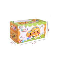 Baby Animals Toy Trailer, Children Wooden Toy