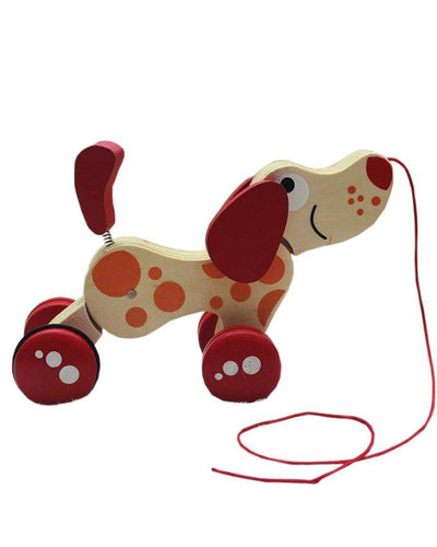 Wooden Puppy Pull Toy