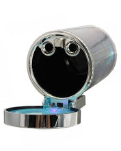 LED Ashtray With Multicolor LED Type-R For All Cars - Silver