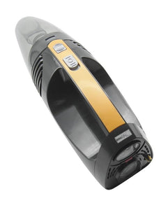4 In 1 Car Vacuum Cleaner Tyre Inflator Air Compressor With Tyre Pressure Gauge LED Light Color Black
