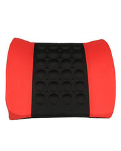 Car Back Seat Massager With Vibrater - Red & Black