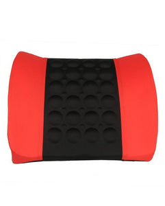 Car Back Seat Massager With Vibrater - Red & Black