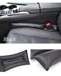 PU Leather Car Seat Gap Leakage Filler Soft Pad - BLACK