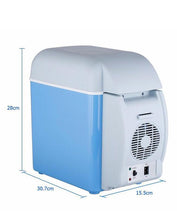 7.5L 12V Mini Cool Hot Food Refrigerator For Cars Blue