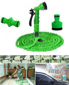 Magic Hose Water Pipe For Garden & Car Wash - 75ft - Green