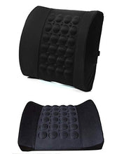 Car Back Seat Massager With Vibrater - Black