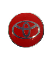 Car Emblem Badge Sticker - Toyota - 56.5mm - Red