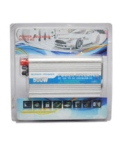 500W Power Inverter Dc 12V to AC220V & USB 5V - Silver