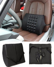 Car Back Seat Massager With Vibrater - Black