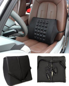Car Back Seat Massager With Vibrater - Black