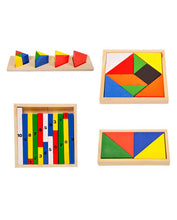 Wooden Montessori Teaching Aids 14PCS Set Educational Toy
