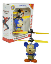 Flying Mickey Mouse Induction Toy With Lights For Kids