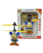 Flying Mickey Mouse Induction Toy With Lights For Kids