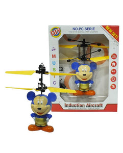 Flying Mickey Mouse Induction Toy With Lights For Kids