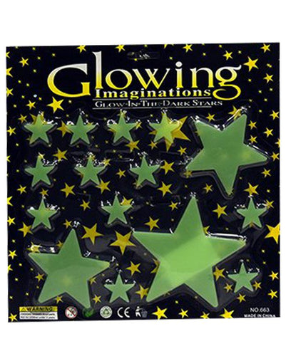 Pack of 5 Glowing Stars